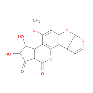 2,3-dihydroxy-4-methoxy-2,3,6a,9a-tetrahydrocyclopenta[c]furo[3',2':4,5]furo[2,3-h]chromene-1,11-dione