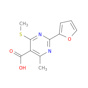 2-(呋喃-2-基)-4-甲基-6-(甲基硫烷基)嘧啶-5-羧酸