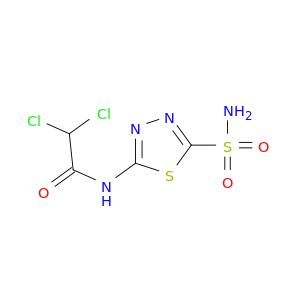 Acetamide, N-[5-(aminosulfonyl)-1,3,4-thiadiazol-2-yl]-2,2-dichloro-