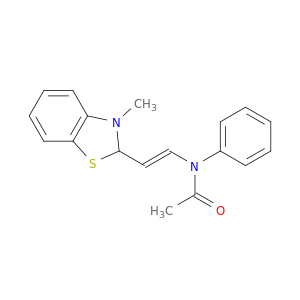 N-[(E)-2-(3-methylbenzothiazol-2-yl)ethenyl]-N-phenyl-acetamide
