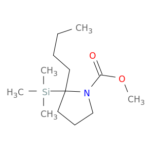 1-Pyrrolidinecarboxylic acid, 2-butyl-2-(trimethylsilyl)-, methyl ester