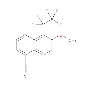 1-Naphthalenecarbonitrile, 6-methoxy-5-(pentafluoroethyl)-