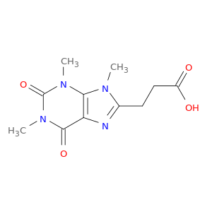 1H-Purine-8-propanoicacid, 2,3,6,9-tetrahydro-1,3,9-trimethyl-2,6-dioxo-