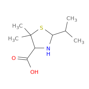 5,5-二甲基-2-(1-甲基乙基)-4-噻唑烷羧酸