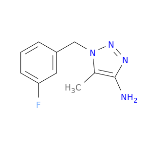 1-[(3-fluorophenyl)methyl]-5-methyl-1H-1,2,3-triazol-4-amine