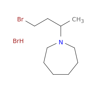 1H-Azepine, 1-(3-bromo-1-methylpropyl)hexahydro-, hydrobromide