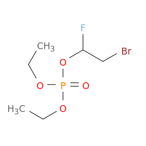 Phosphoric acid, 2-bromo-1-fluoroethyl diethyl ester