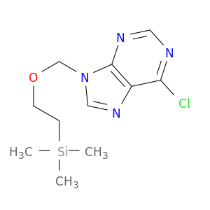 9H-Purine, 6-chloro-9-[[2-(trimethylsilyl)ethoxy]methyl]-
