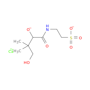 calcium 2-[(4-hydroxy-3,3-dimethyl-2-oxidobutanoyl)amino]ethanesulfonate