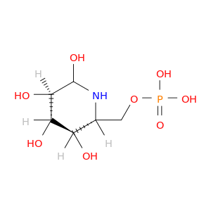 2,3,4,5-Piperidinetetrol,6-[(phosphonooxy)methyl]- (9CI)