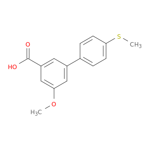 5-Methoxy-3-(4-methylthiophenyl)benzoic acid