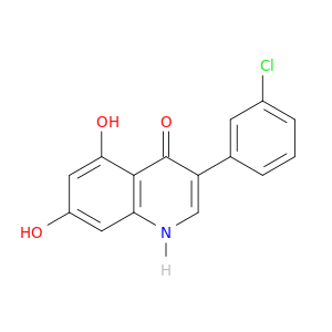 4(1H)-Quinolinone, 3-(3-chlorophenyl)-5,7-dihydroxy-
