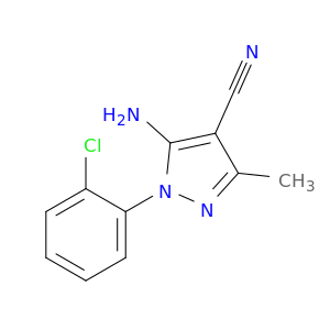 5-Amino-1-(2-chlorophenyl)-3-methyl-1H-pyrazole-4-carbonitrile