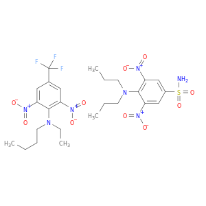 N-butyl-N-ethyl-2,6-dinitro-4-(trifluoromethyl)aniline; 4-(dipropylamino)-3,5-dinitro-benzenesulfonamide