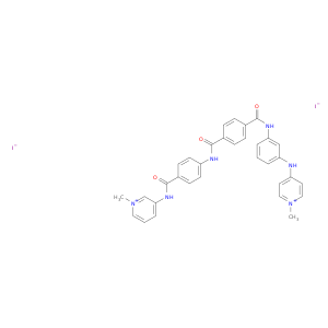 1-methyl-3-[(4-{[4-({3-[(1-methylpyridinium-4-yl)amino]phenyl}carbamoyl)benzoyl]amino}benzoyl)amino]pyridinium diiodide