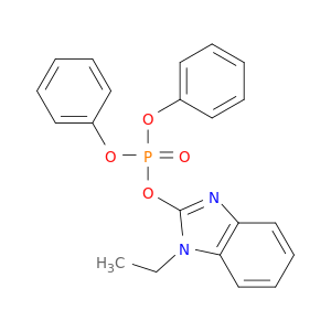 Phosphoric acid, 1-ethyl-1H-benzimidazol-2-yl diphenyl ester