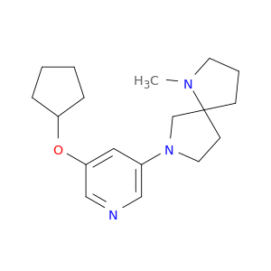 1,7-Diazaspiro[4.4]nonane, 7-[5-(cyclopentyloxy)-3-pyridinyl]-1-methyl-