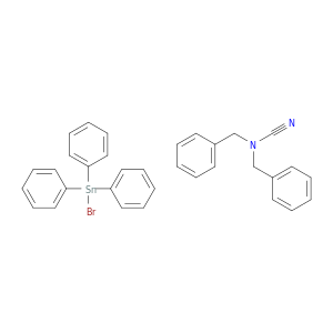 BROMO-TRIPHENYL-STANNANE; (DIBENZYLAMINO)FORMONITRILE