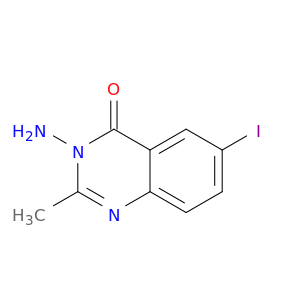 4(3H)-Quinazolinone, 3-amino-6-iodo-2-methyl-