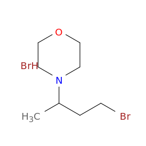 Morpholine, 4-(3-bromo-1-methylpropyl)-, hydrobromide