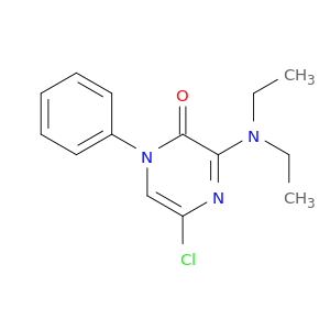 2(1H)-Pyrazinone, 5-chloro-3-(diethylamino)-1-phenyl-