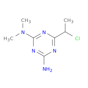 6-(1-CHLOROETHYL)-N,N-DIMETHYL-1,3,5-TRIAZINE-2,4-DIAMINE