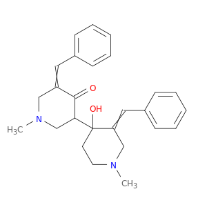 3',5-dibenzylidene-4'-hydroxy-1,1'-dimethyl-3,4'-bipiperidin-4-one