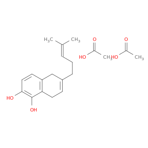 1,2-Naphthalenediol, 5,8-dihydro-6-(4-methyl-3-pentenyl)-, diacetate