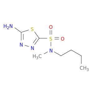 1,3,4-Thiadiazole-2-sulfonamide, 5-amino-N-butyl-N-methyl-