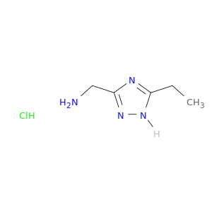 (5-ethyl-1H-1,2,4-triazol-3-yl)methanamine hydrochloride