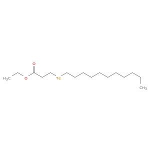 Propanoic acid, 3-(undecyltelluro)-, ethyl ester