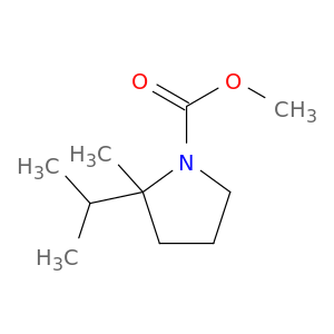 1-Pyrrolidinecarboxylic acid, 2-methyl-2-(1-methylethyl)-, methyl ester