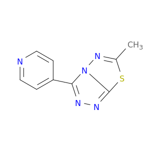 1,2,4-Triazolo[3,4-b][1,3,4]thiadiazole, 6-methyl-3-(4-pyridinyl)-