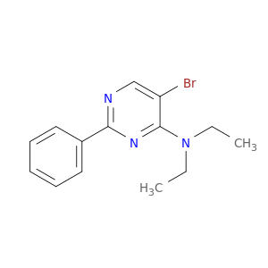 4-Pyrimidinamine, 5-bromo-N,N-diethyl-2-phenyl-