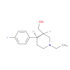 3-Piperidinemethanol, 1-ethyl-4-(4-fluorophenyl)-, (3R,4R)-