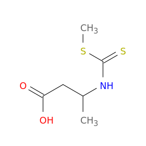 Butanoic acid, 3-[[(methylthio)thioxomethyl]amino]-