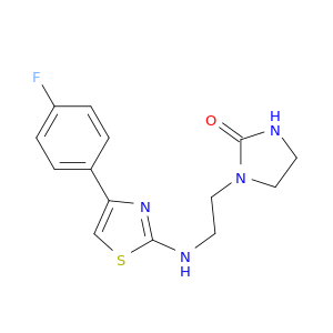 2-Imidazolidinone, 1-[2-[[4-(4-fluorophenyl)-2-thiazolyl]amino]ethyl]-