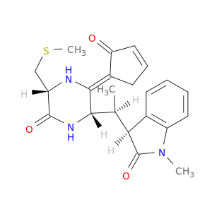2H-Indol-2-one,1,3-dihydro-1-methyl-3-[(1S)-1-[(2S,3Z,5R)-5-[(methylthio)methyl]-6-oxo-3-(2-oxo-3-cyclopenten-1-ylidene)-2-piperazinyl]ethyl]-,(3S)-