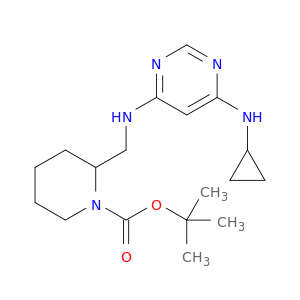 2-[(6-环丙基氨基-嘧啶-4-基氨基)-甲基]-哌啶-1-羧酸叔丁基酯