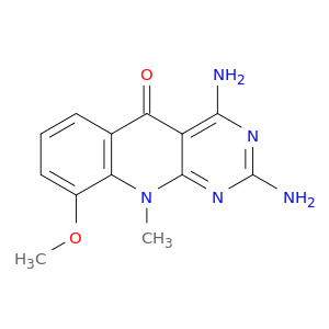 Pyrimido[4,5-b]quinolin-5(10H)-one, 2,4-diamino-9-methoxy-10-methyl-