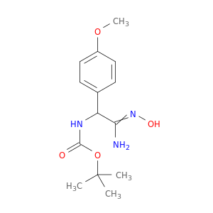 tert-Butyl N-[(N'-Hydroxycarbamimidoyl)(4-methoxyphenyl)methyl]carbamate