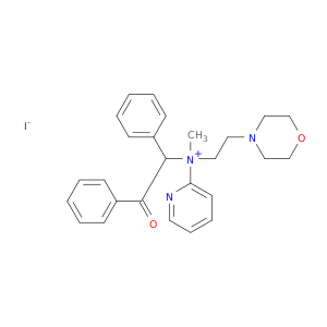 METHYL-(2-MORPHOLIN-4-YLETHYL)-(2-OXO-1,2-DIPHENYL-ETHYL)-PYRIDIN-2-YL-AZANIUM IODIDE