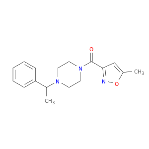 Methanone, (5-methyl-3-isoxazolyl)[4-(1-phenylethyl)-1-piperazinyl]-
