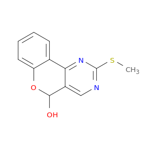 5H-[1]Benzopyrano[4,3-d]pyrimidin-5-ol, 2-(methylthio)-