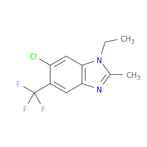 6-氯-1-乙基-2-甲基-5-(三氟甲基)-1H-苯并[d]咪唑