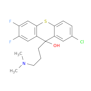 9H-Thioxanthen-9-ol, 7-chloro-9-[3-(dimethylamino)propyl]-2,3-difluoro-