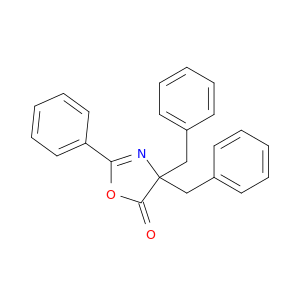 5(4H)-Oxazolone, 2-phenyl-4,4-bis(phenylmethyl)-