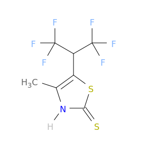 2(3H)-Thiazolethione, 4-methyl-5-[2,2,2-trifluoro-1-(trifluoromethyl)ethyl]-