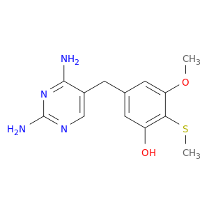 Phenol, 5-[(2,4-diamino-5-pyrimidinyl)methyl]-3-methoxy-2-(methylthio)-