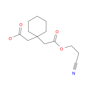 1,1-Cyclohexanediacetic acid, mono(2-cyanoethyl) ester